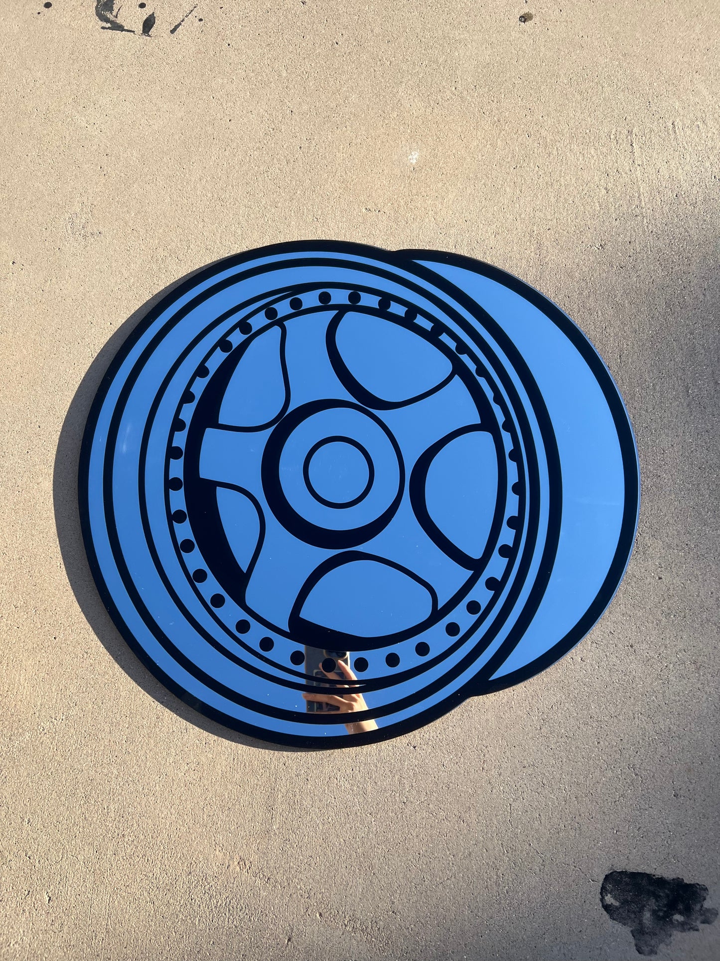 Work Wheel Wall Decor Mirror / Preorder
