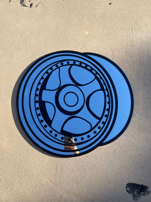 Work Wheel Wall Decor Mirror / Preorder