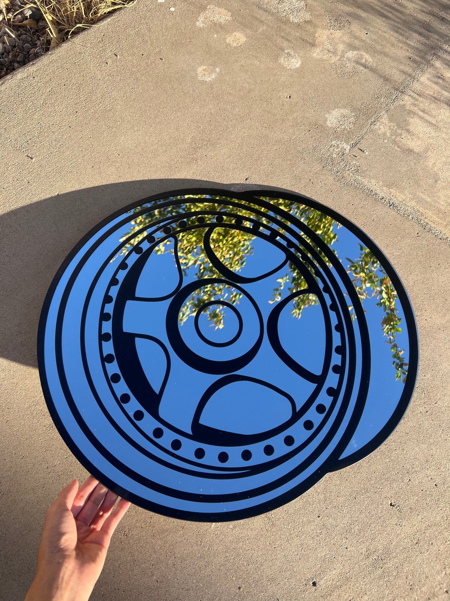 Work Wheel Wall Decor Mirror / Preorder