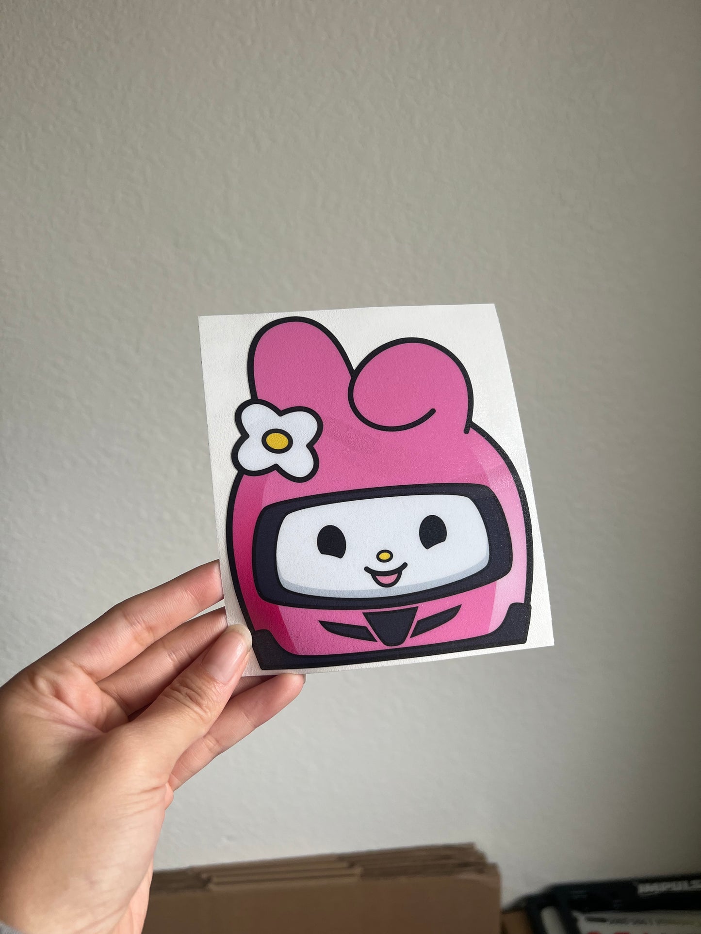 Racer Pink Bunny Peeker