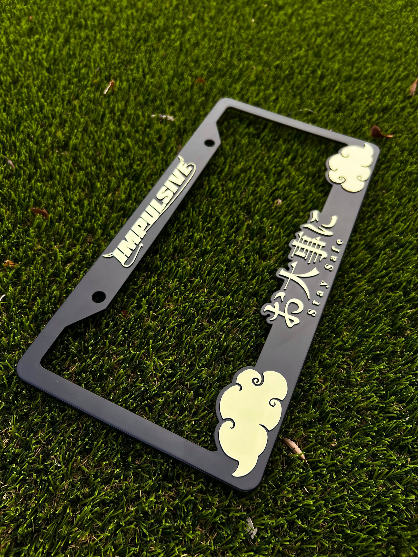 LIGHT YELLOW Stay Safe License Plate Frame