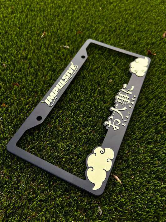 LIGHT YELLOW Stay Safe License Plate Frame