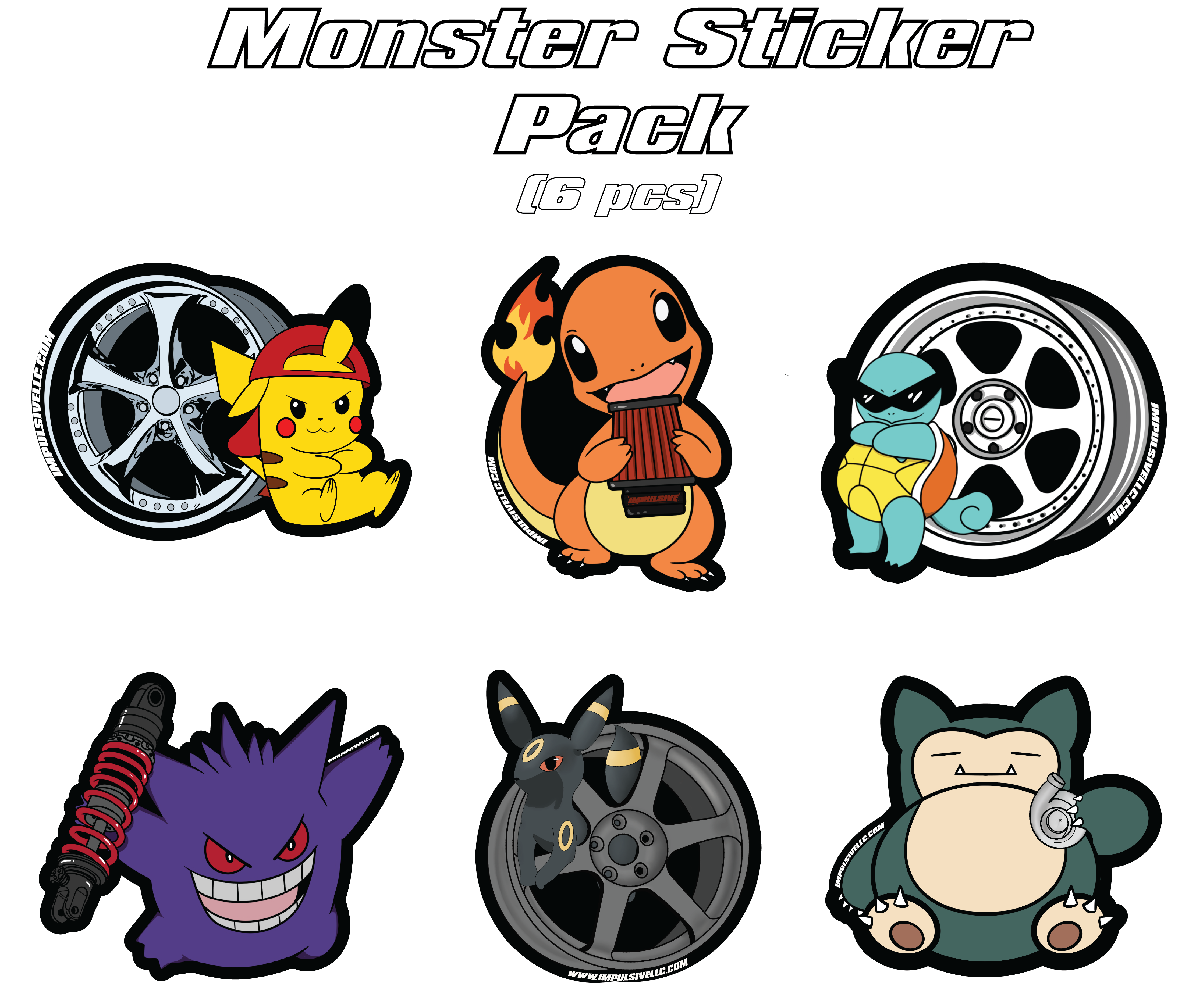Charmander Car Sticker, Pokemon Car Stickers, Snorlax Car Sticker