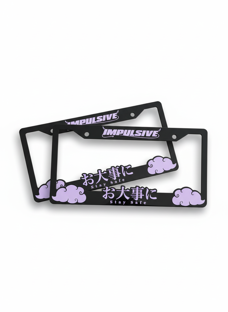 LAVENDER PURPLE Stay Safe Plate Frame
