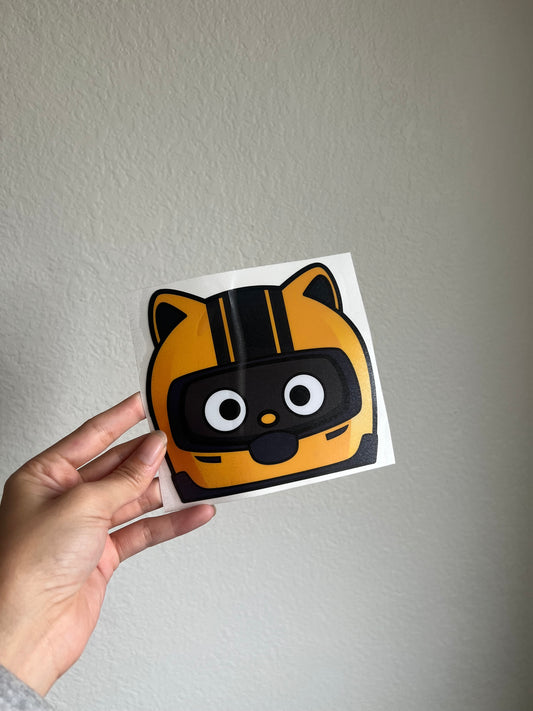 Racer Cat Peeker