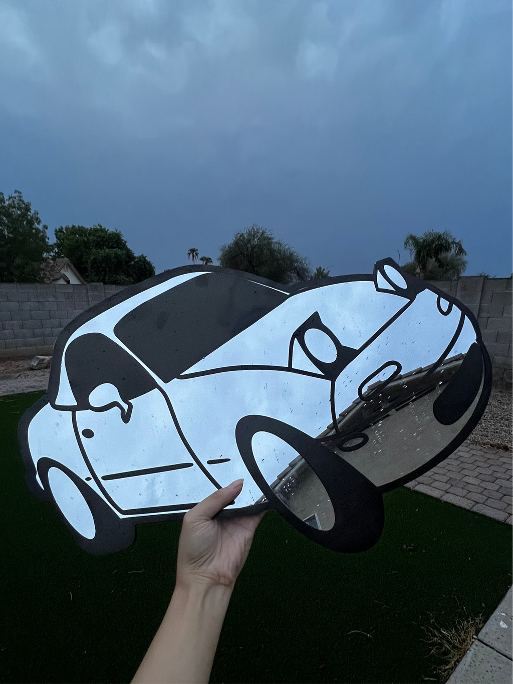 Miata Car Mirror Wall Decor
