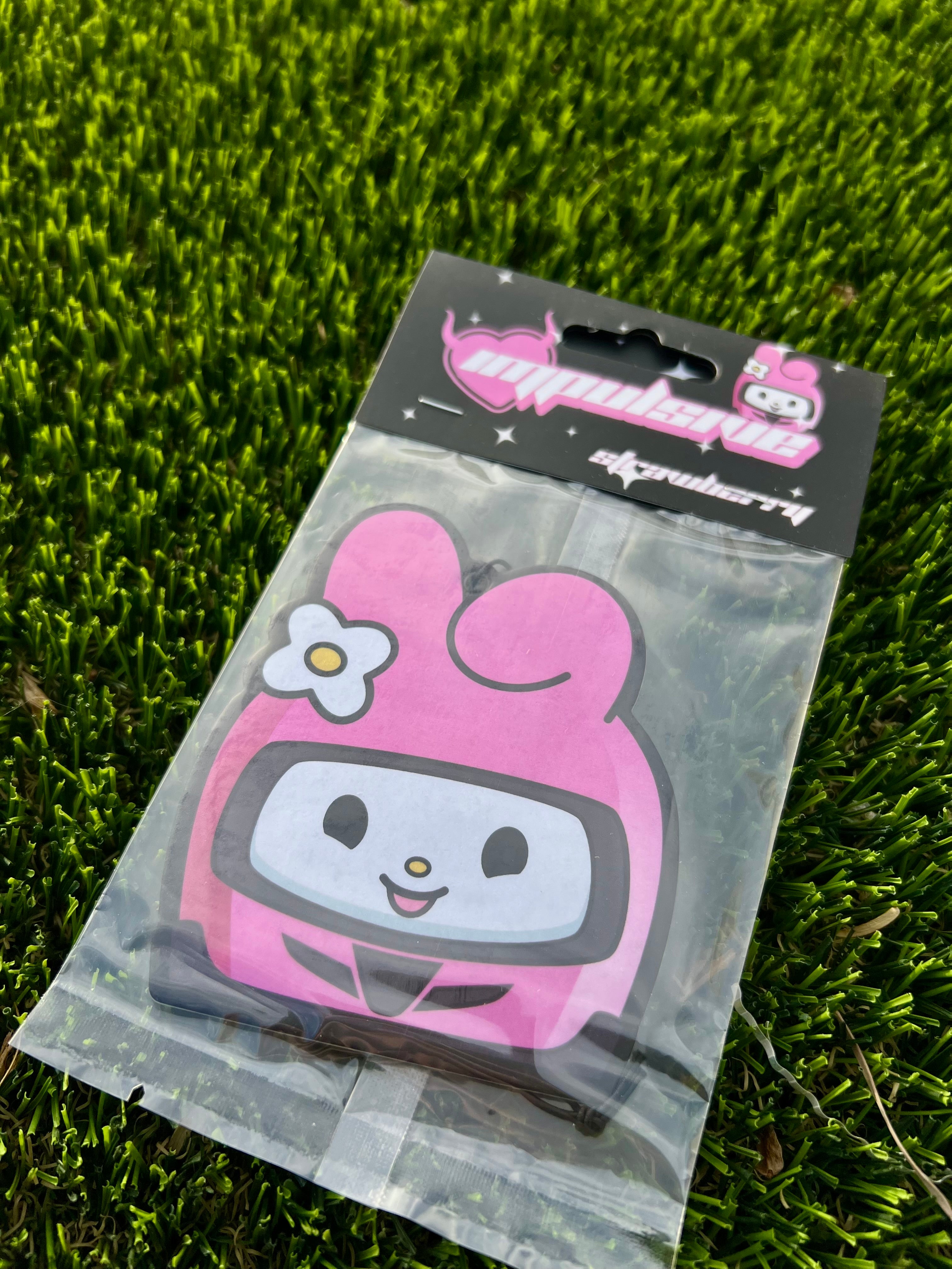 Pink Racer Bunny Air Freshener