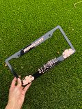 PEACH Stay Safe License Plate Frame