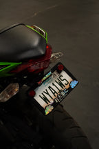 OIL SLICK Stay Safe MOTORCYCLE License Plate Frames