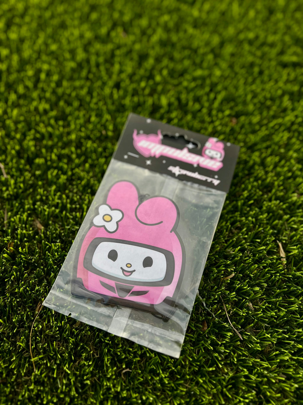 Pink Racer Bunny Air Freshener
