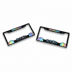 OIL SLICK Stay Safe License Plate Frames