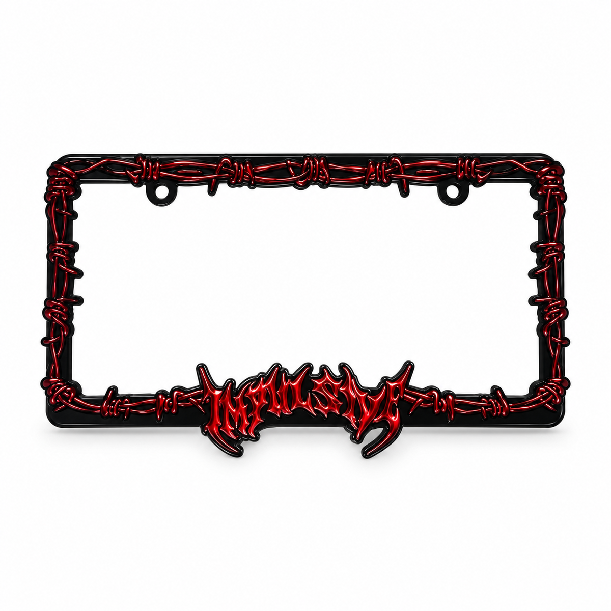 Barb Wired License Plate Frame