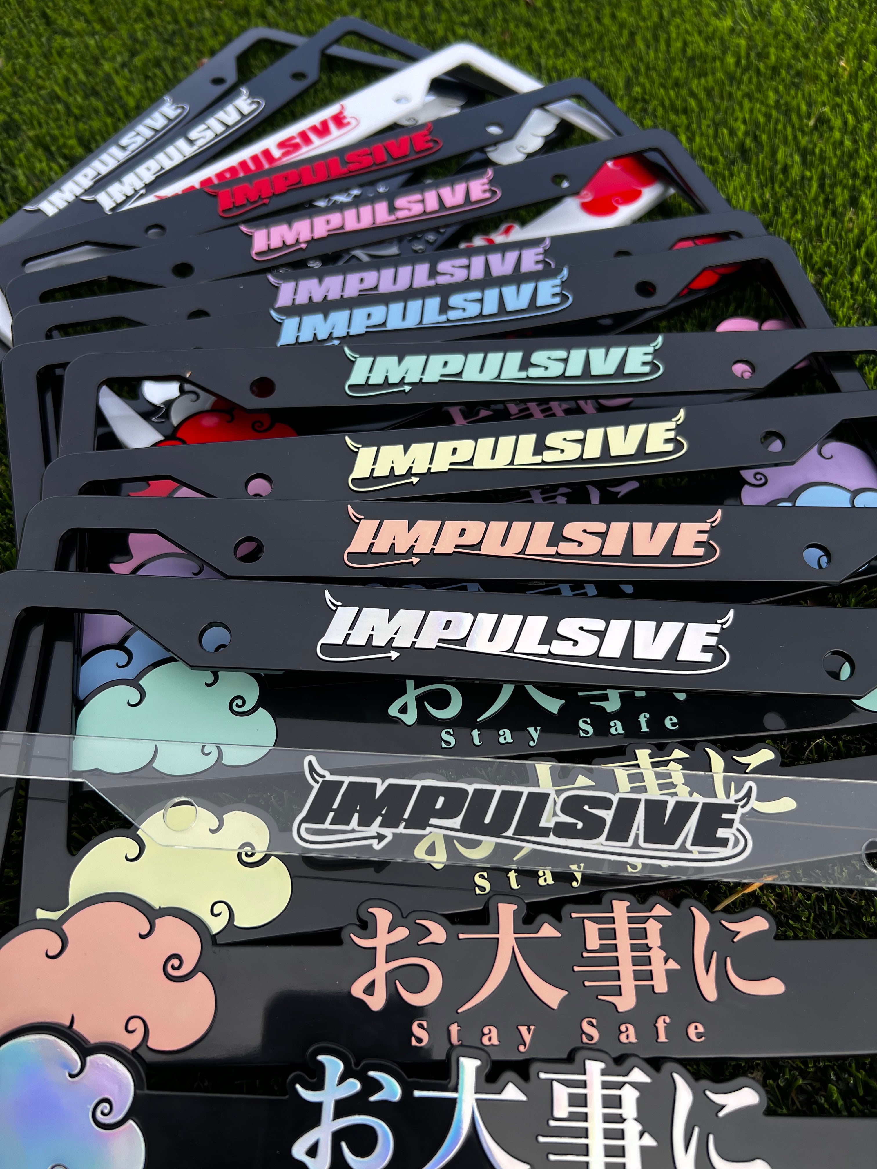 Stay Safe License Plate Frames