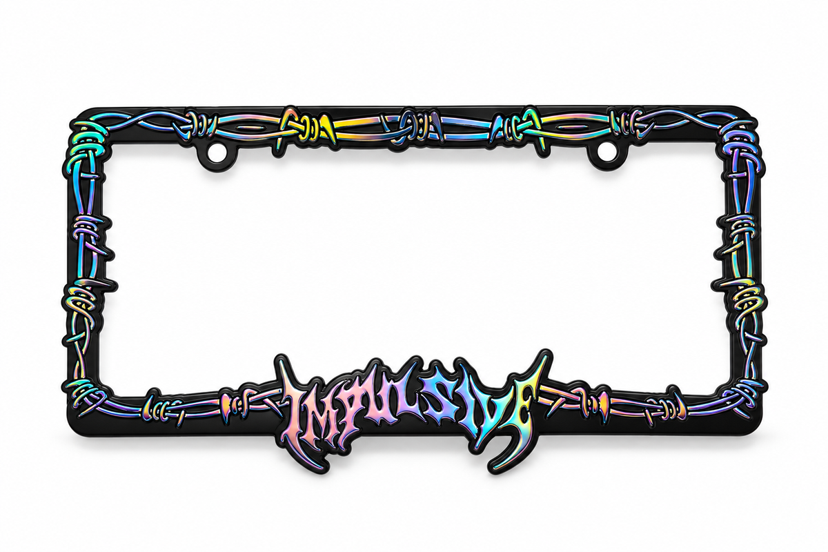 Barb Wired License Plate Frame