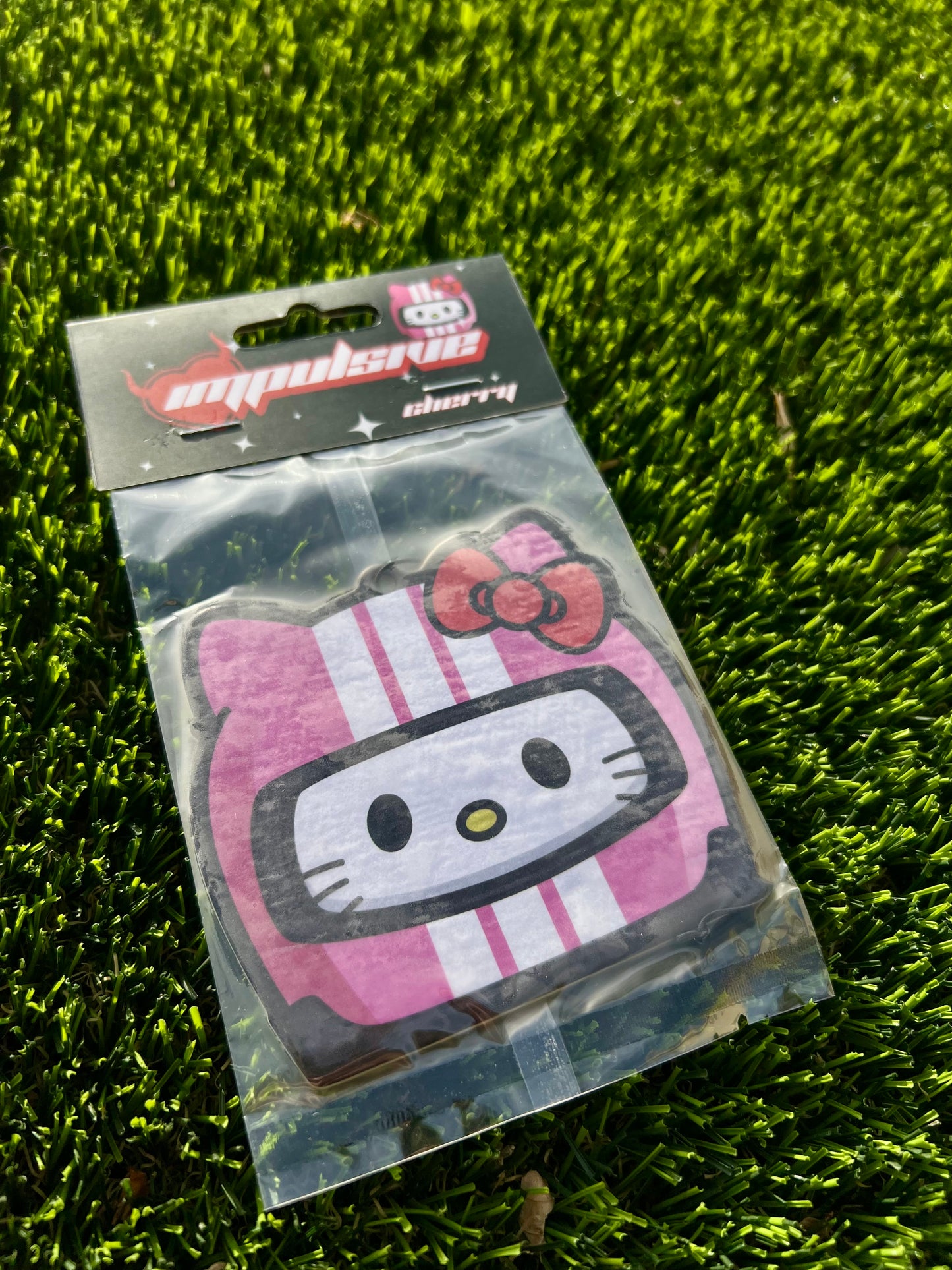 Racer White Kitty Air Freshener