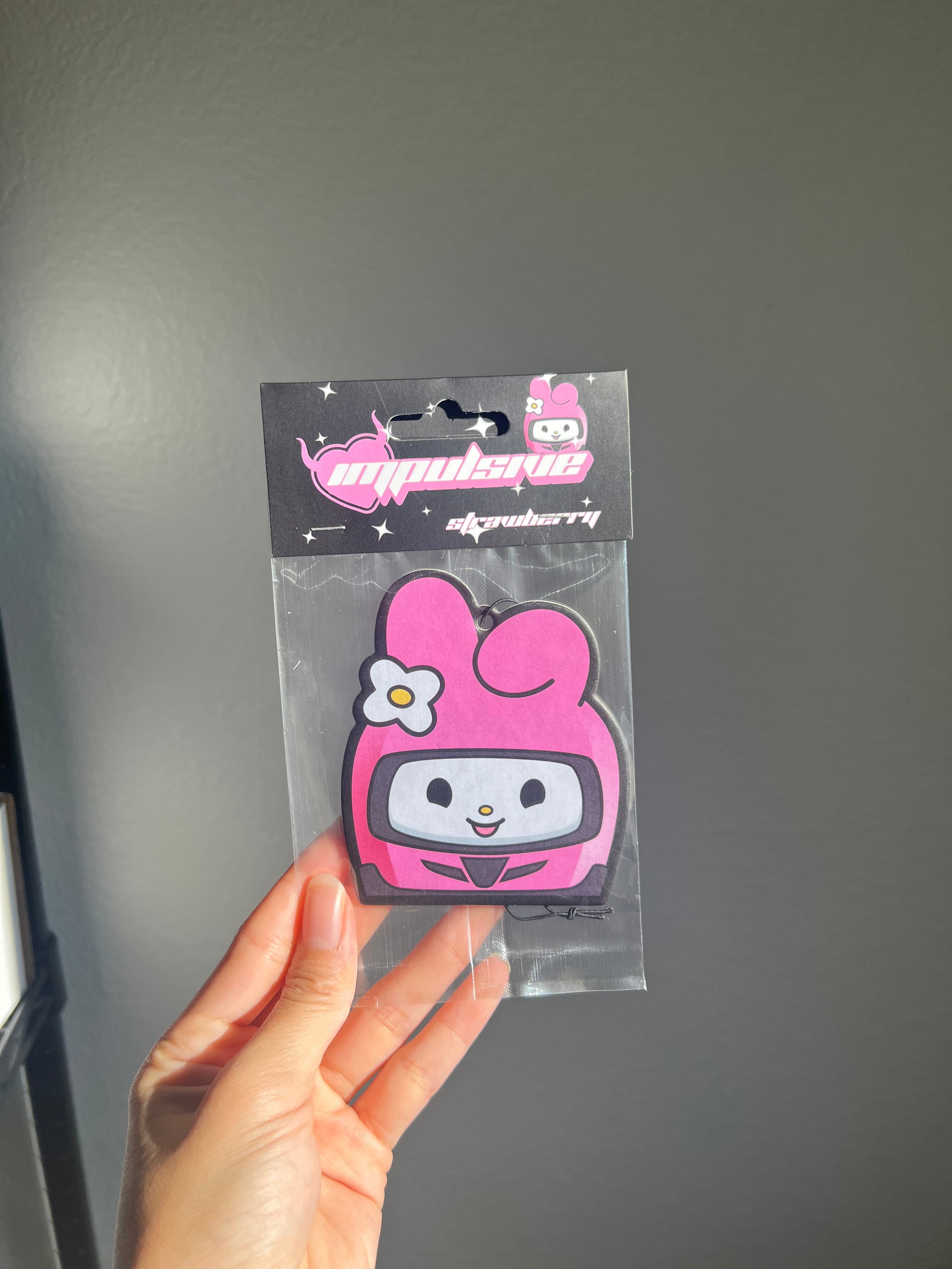 Pink Racer Bunny Air Freshener