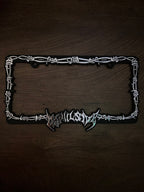 Barb Wired License Plate Frame