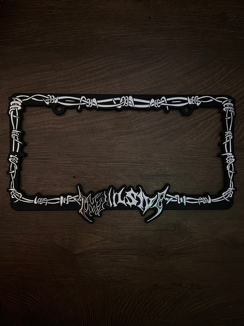 Barb Wired License Plate Frame