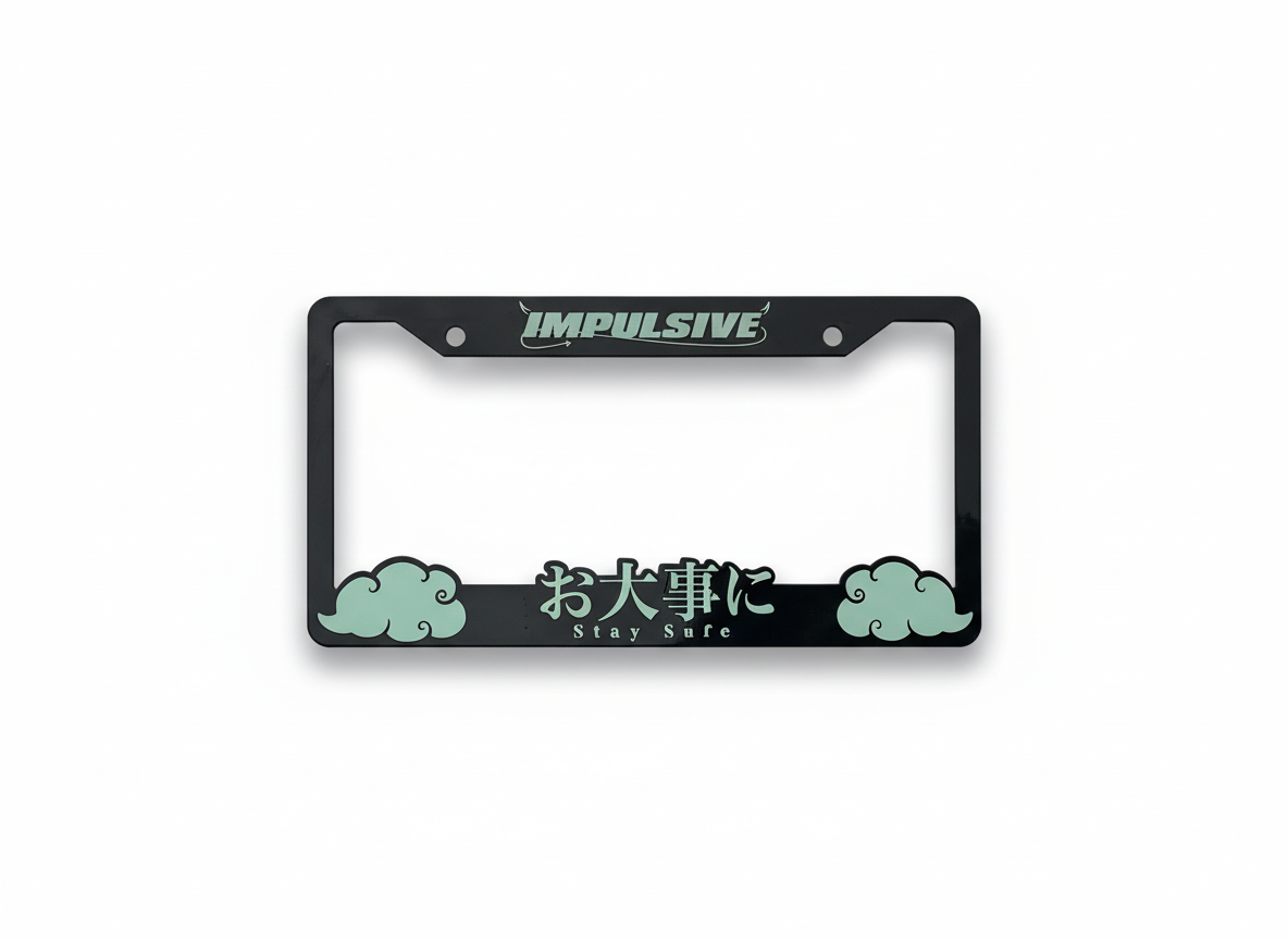 Stay Safe License Plate Frames