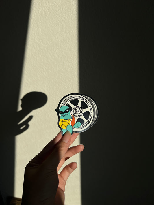 Work Wheel Turtle Sticker