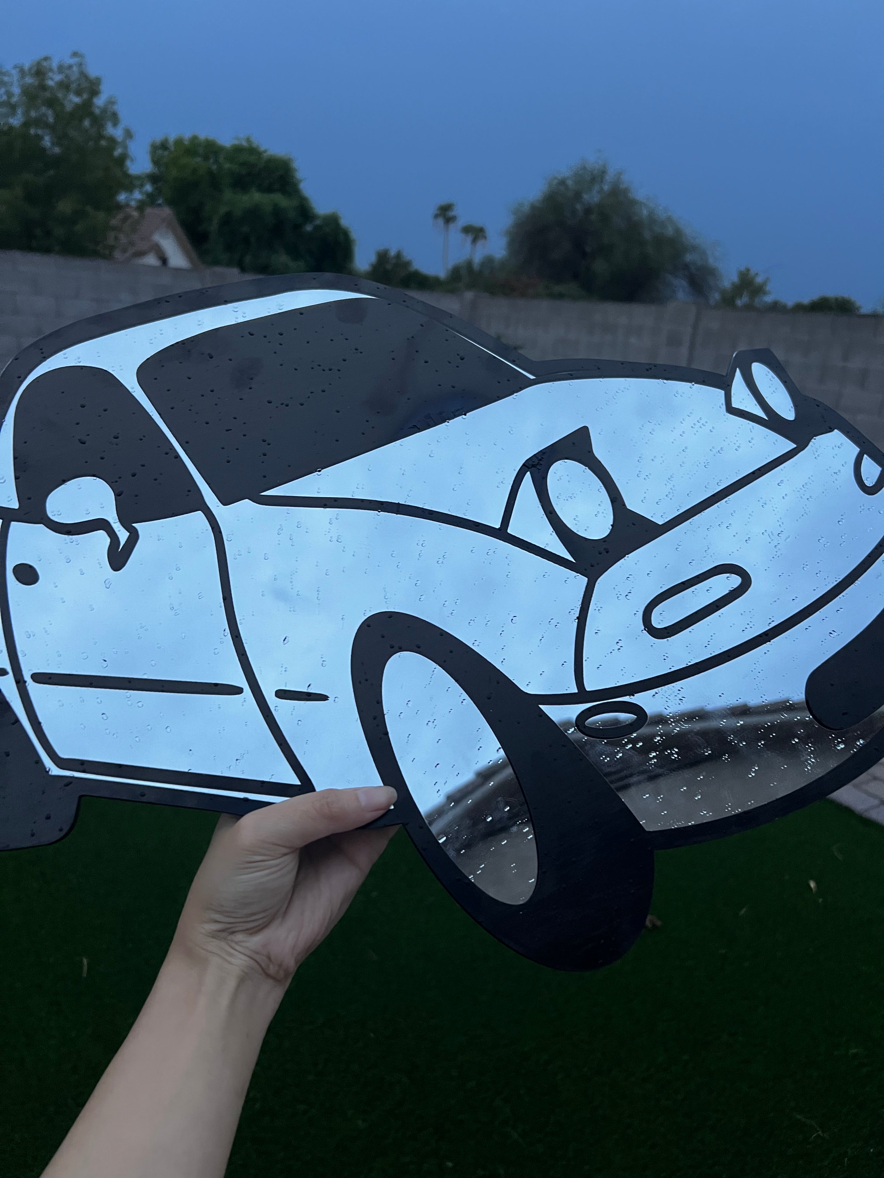 Miata Car Mirror Wall Decor