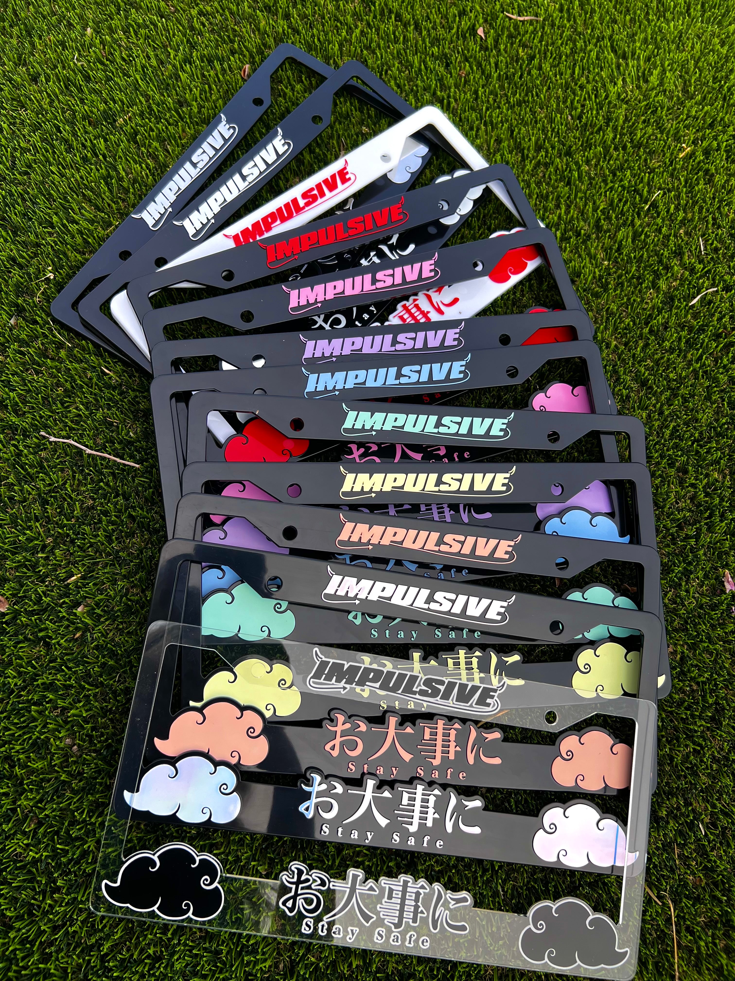 Stay Safe License Plate Frames