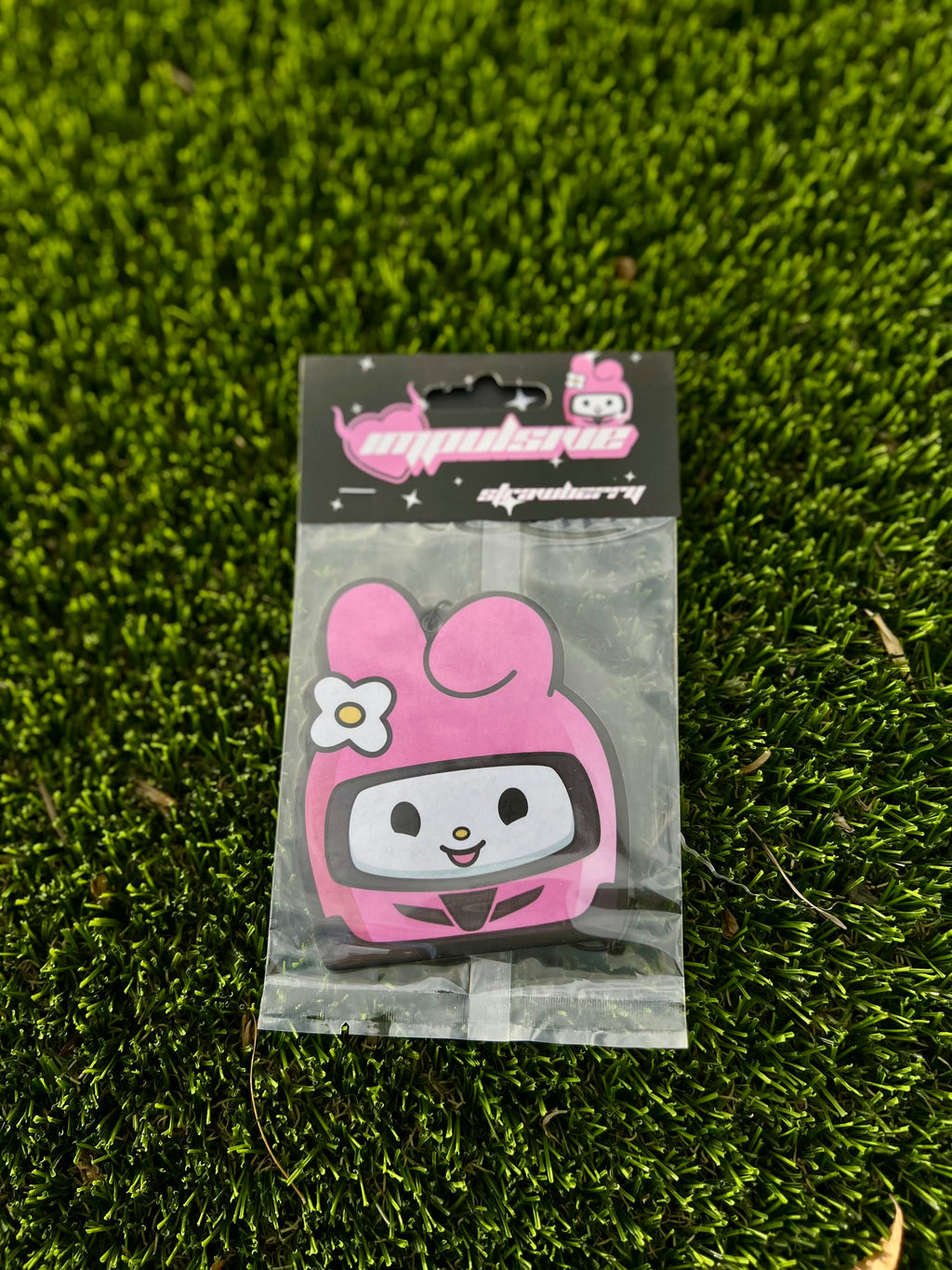 Pink Racer Bunny Air Freshener