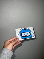 Racer Blue Bunny Peeker
