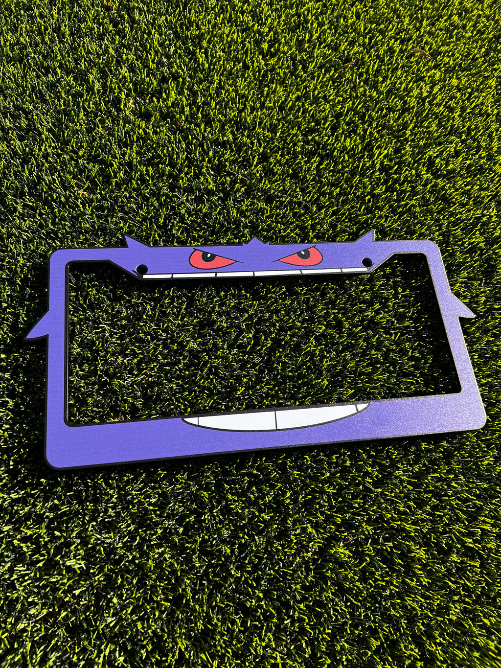 Ghostly License Plate Frame
