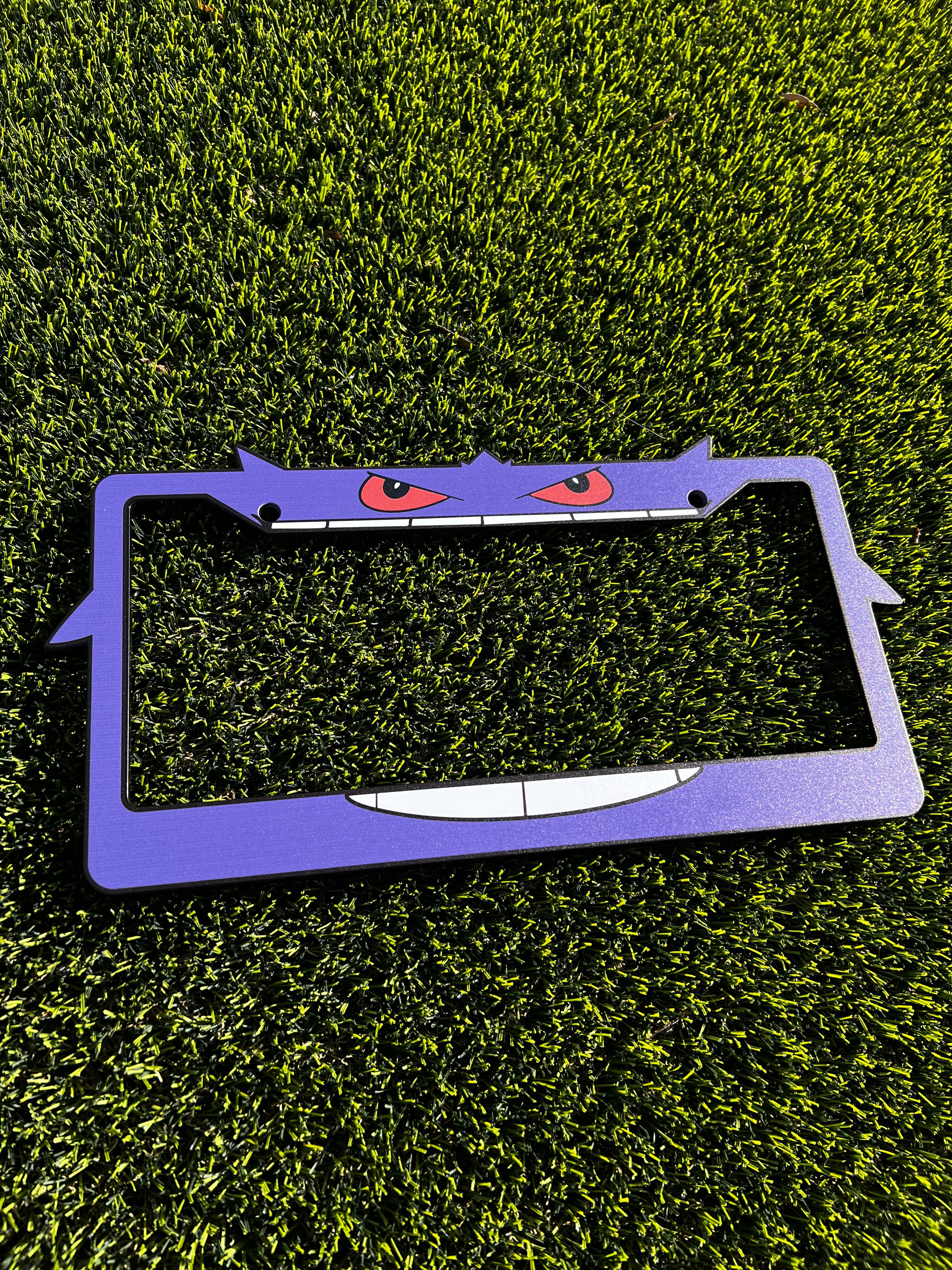 Ghostly License Plate Frame