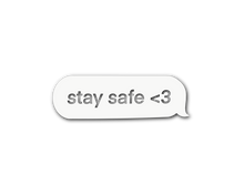 Load image into Gallery viewer, Stay Safe Text Decal
