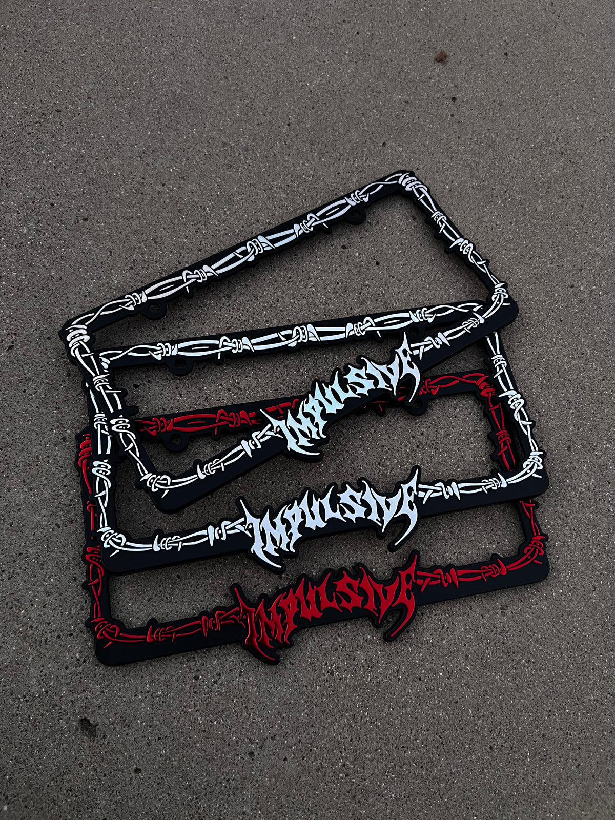 Barb Wired License Plate Frame