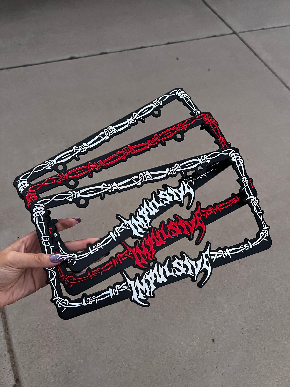 Barb Wired License Plate Frame