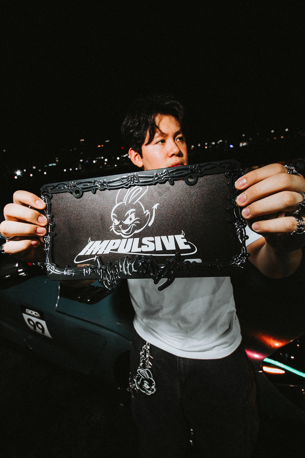 Barb Wired License Plate Frame