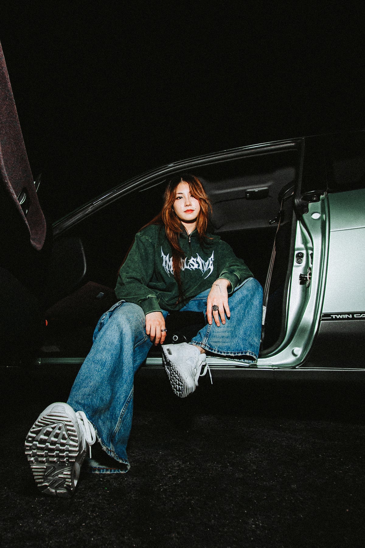 Impulsive Mascot Oversized Washed Hoodie