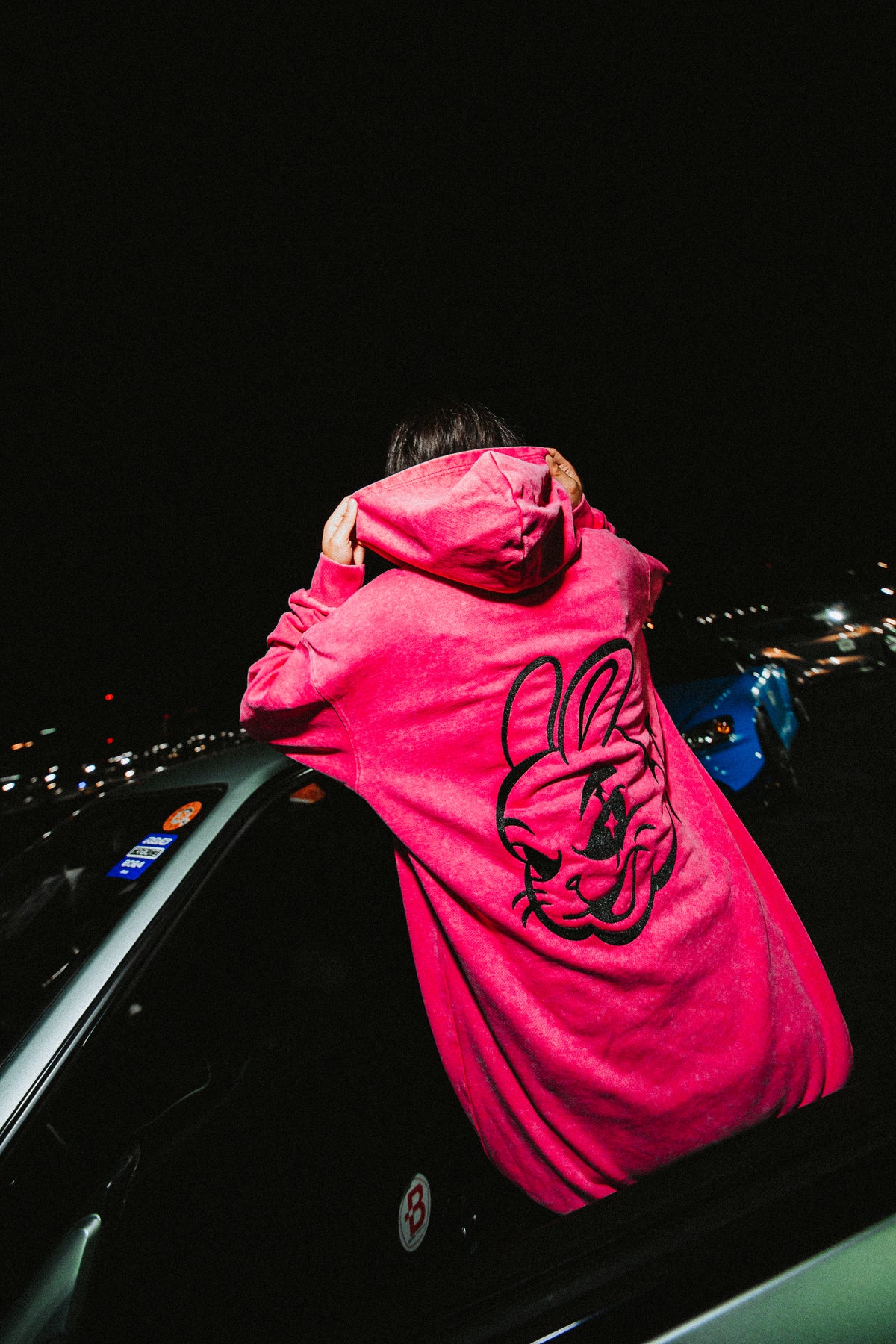 Impulsive Mascot Oversized Washed Hoodie