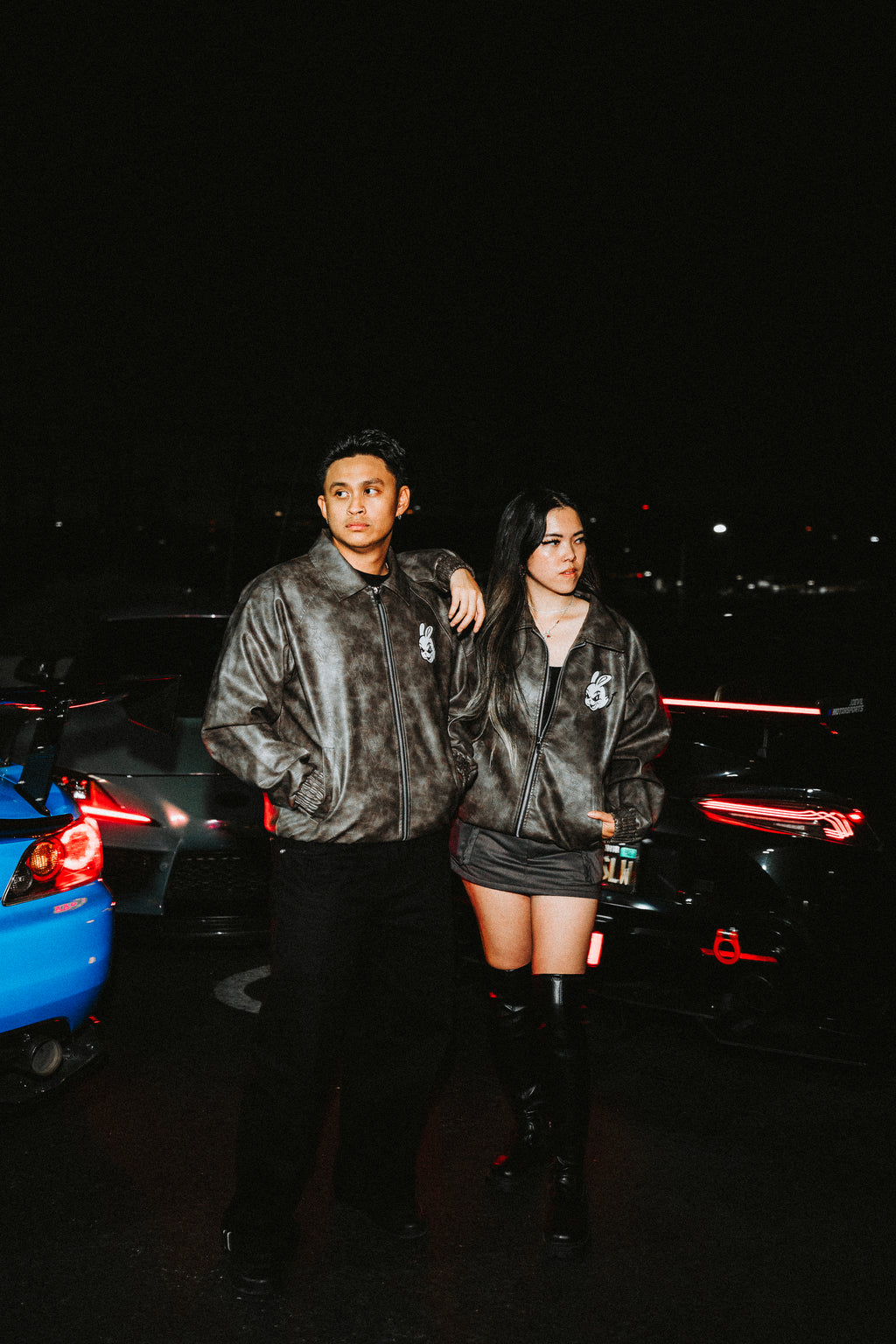 Impulsive Leather Bomber Jacket