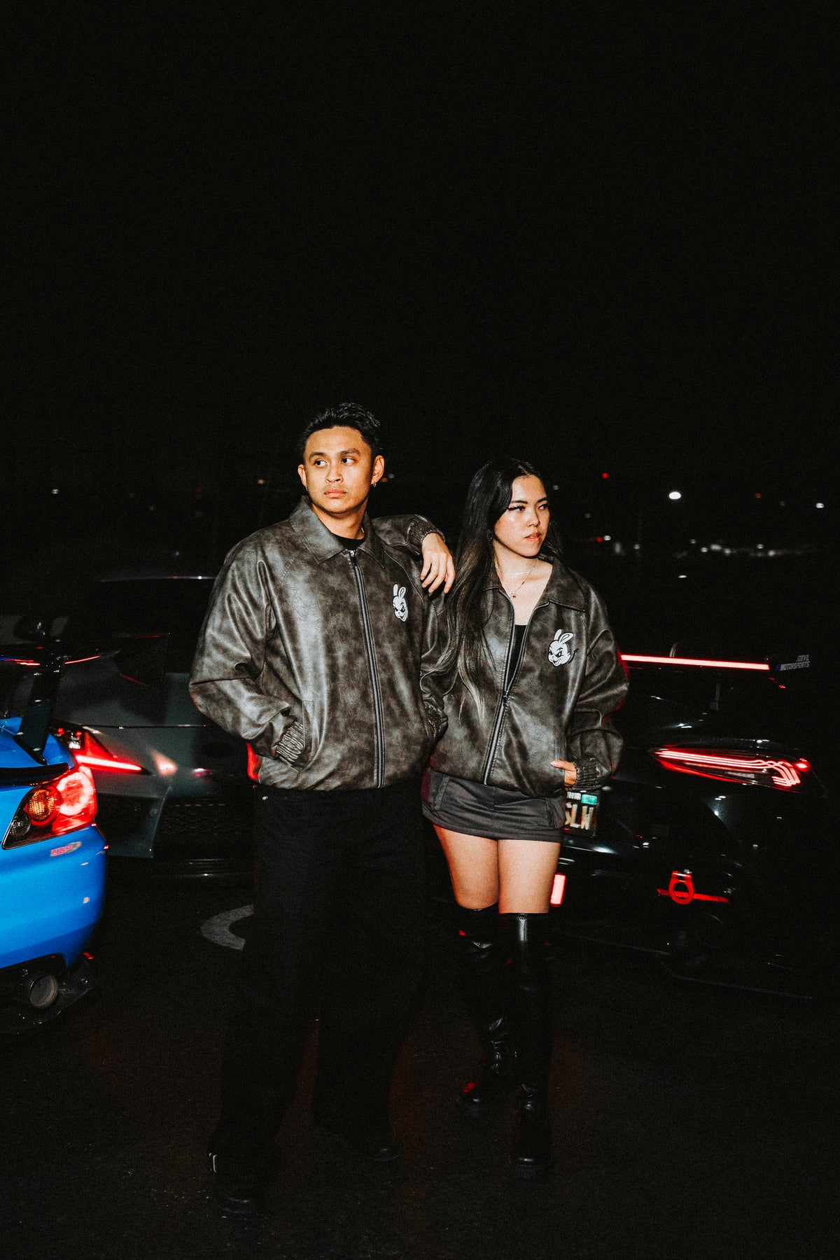 Impulsive Leather Bomber Jacket