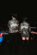 Impulsive Leather Bomber Jacket