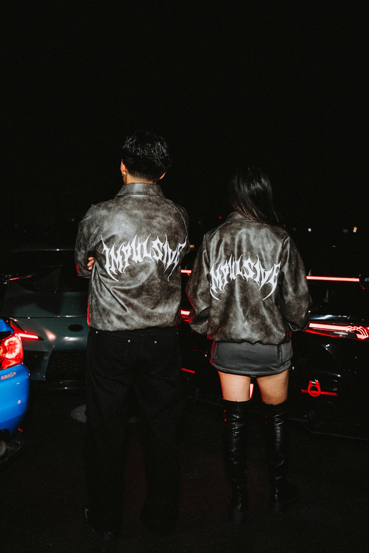Impulsive Leather Bomber Jacket