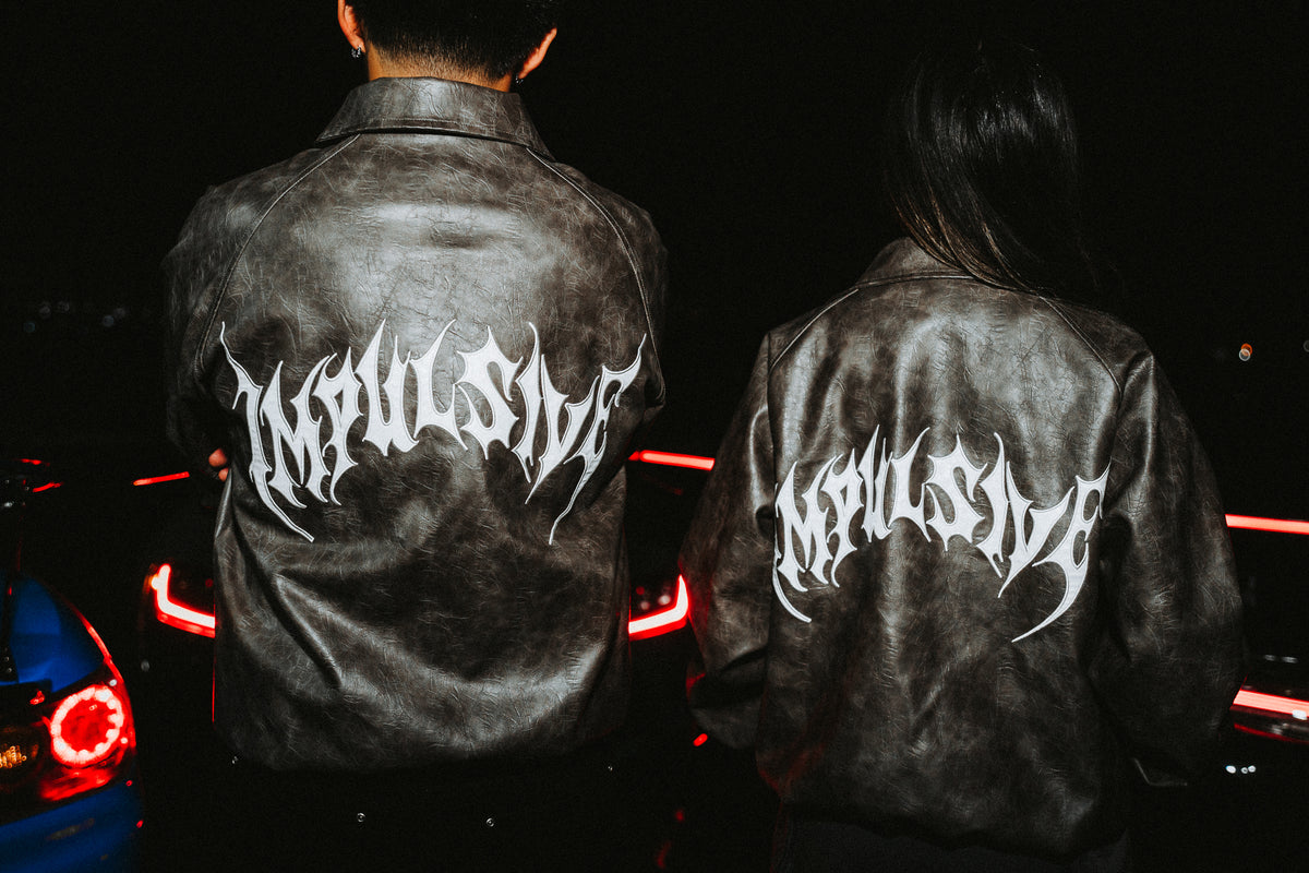 Impulsive Leather Bomber Jacket