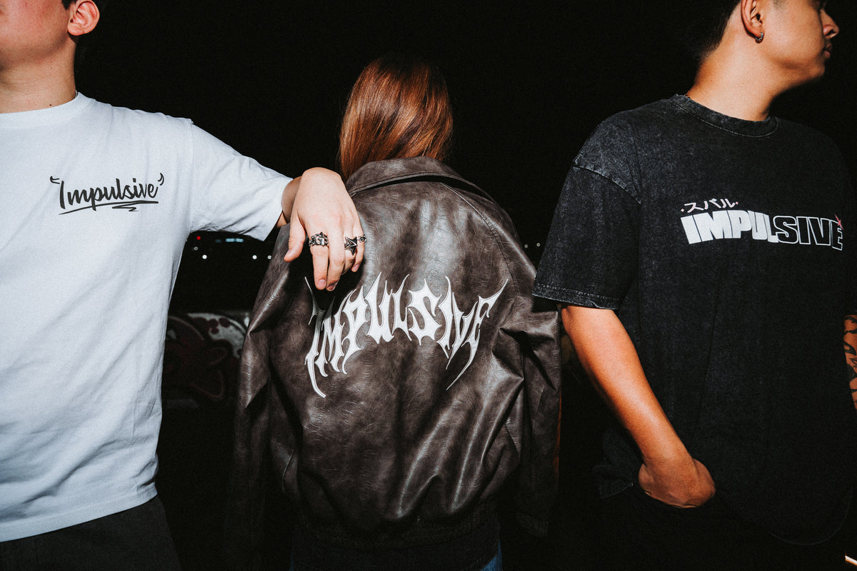 Impulsive Leather Bomber Jacket