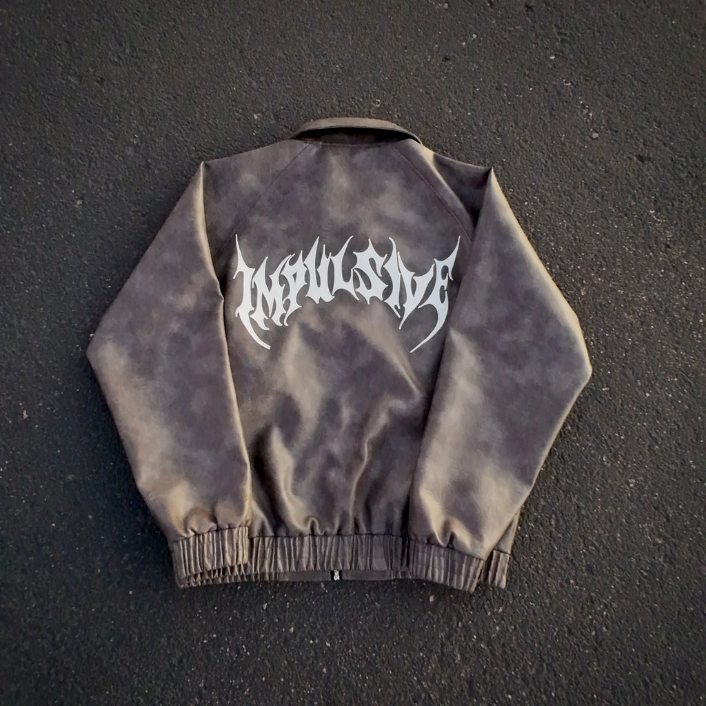 impulsive-unisex-faux-leather-bomber-jacket-grey