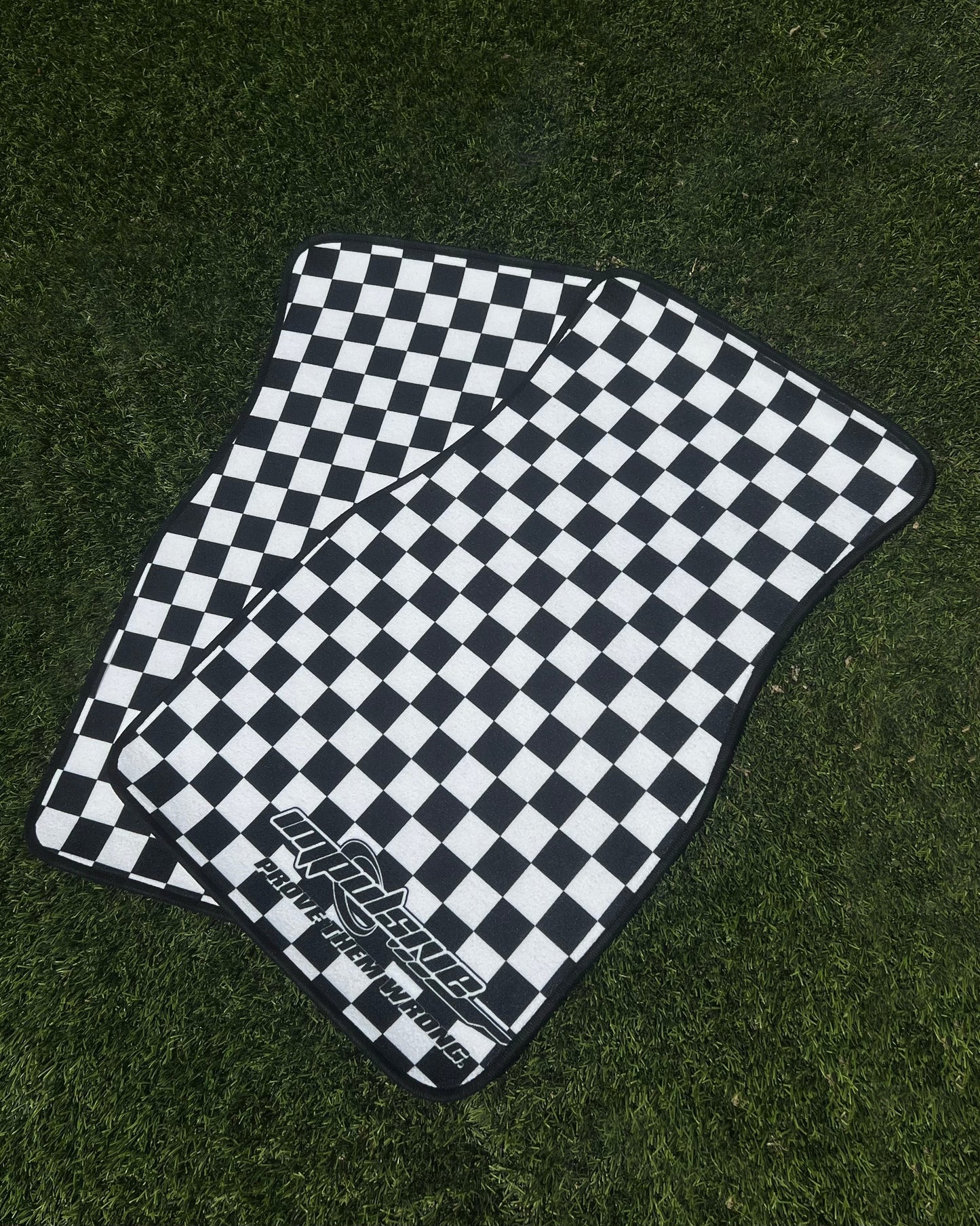 Checkered Floor Mats - WHITE / PREORDER