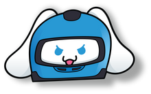 Load image into Gallery viewer, Racer Blue Bunny Peeker
