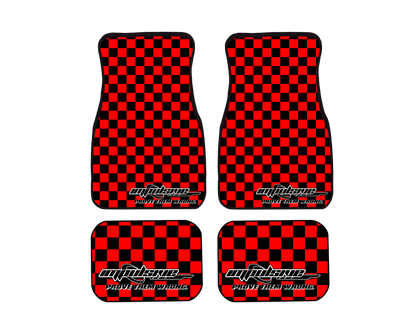 Checkered Floor Mats - RED / PREORDER