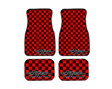Load image into Gallery viewer, Checkered Floor Mats - RED / PREORDER
