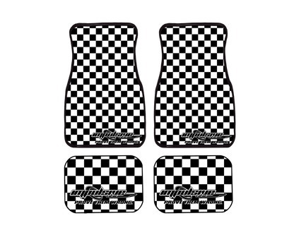 Checkered Floor Mats - WHITE / PREORDER