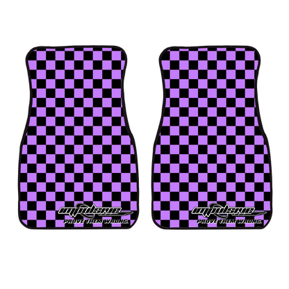 Checkered Floor Mats - PURPLE / PREORDER